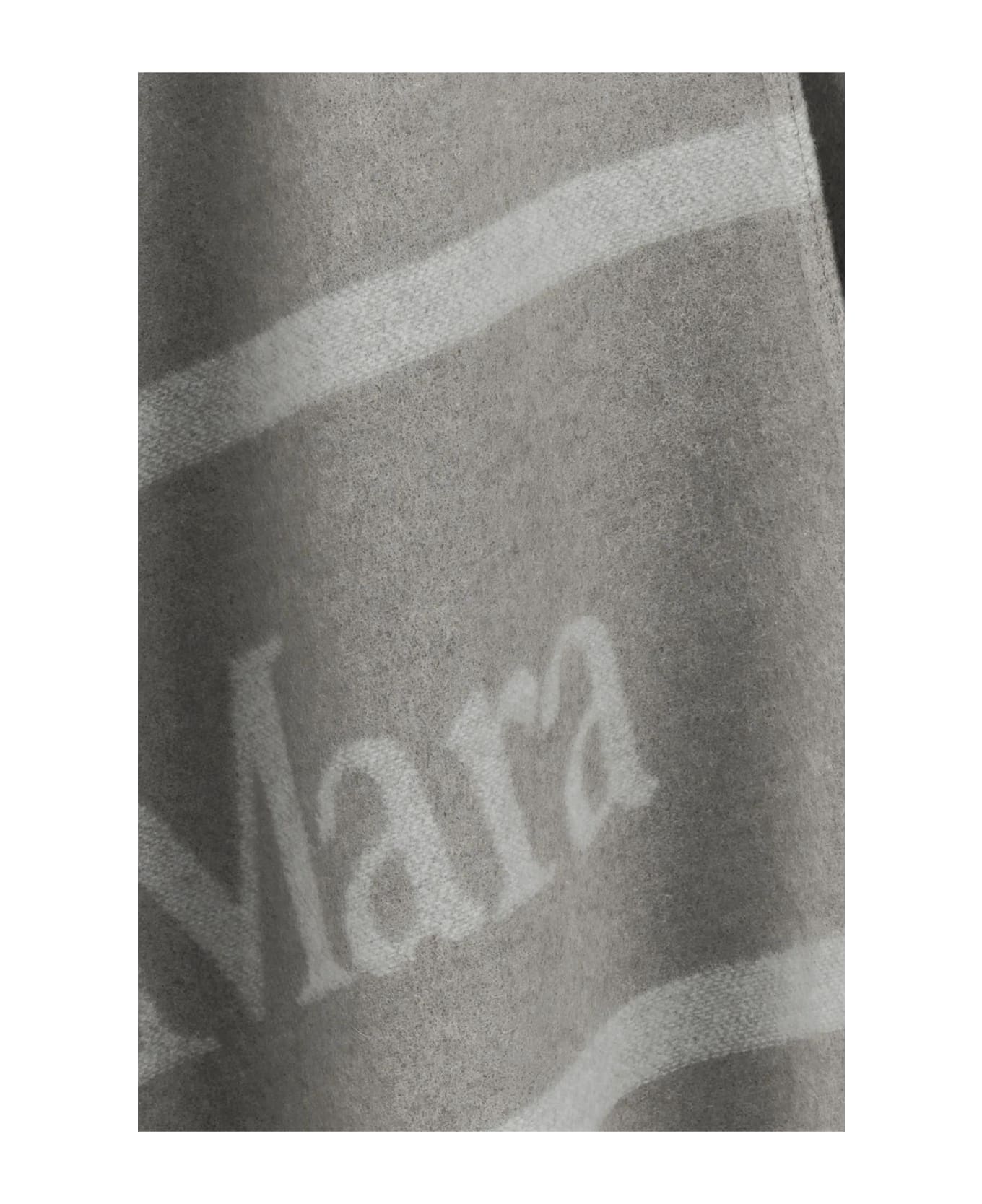 Max Mara Light Grey Wool Hilde Cape - GREY