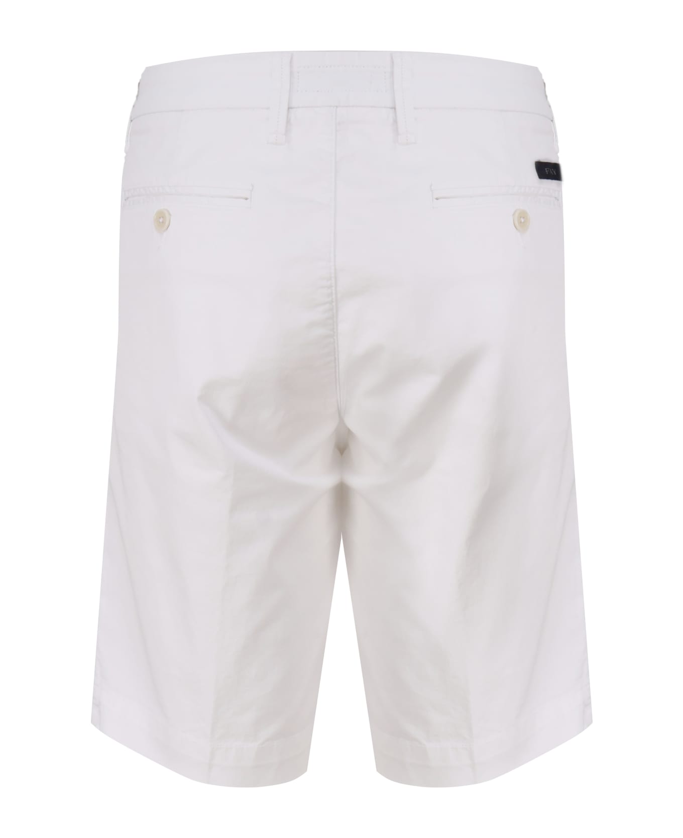 Fay Cotton Bermuda Shorts - White