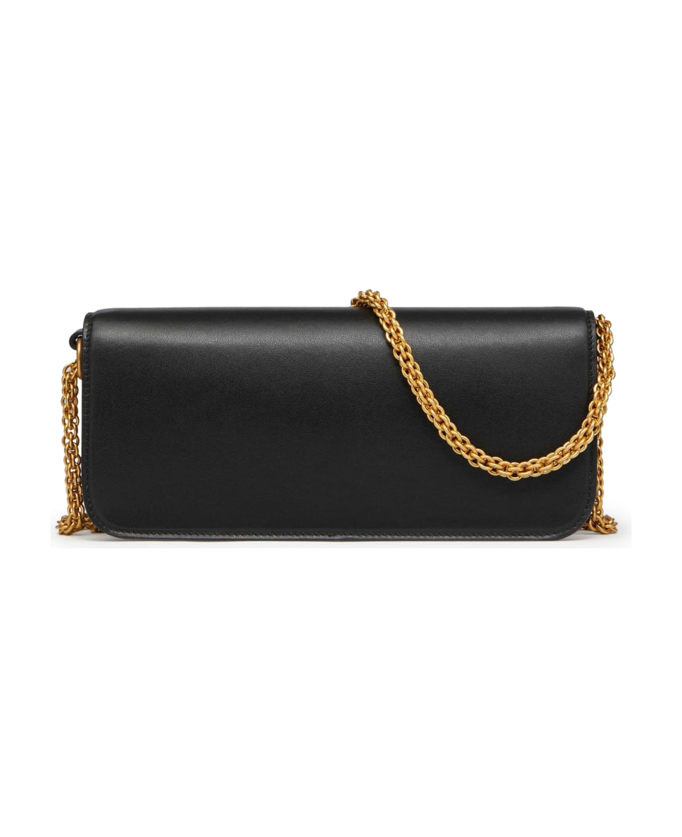 Valentino Garavani Locò Calfskin Shoulder Bag - No Black