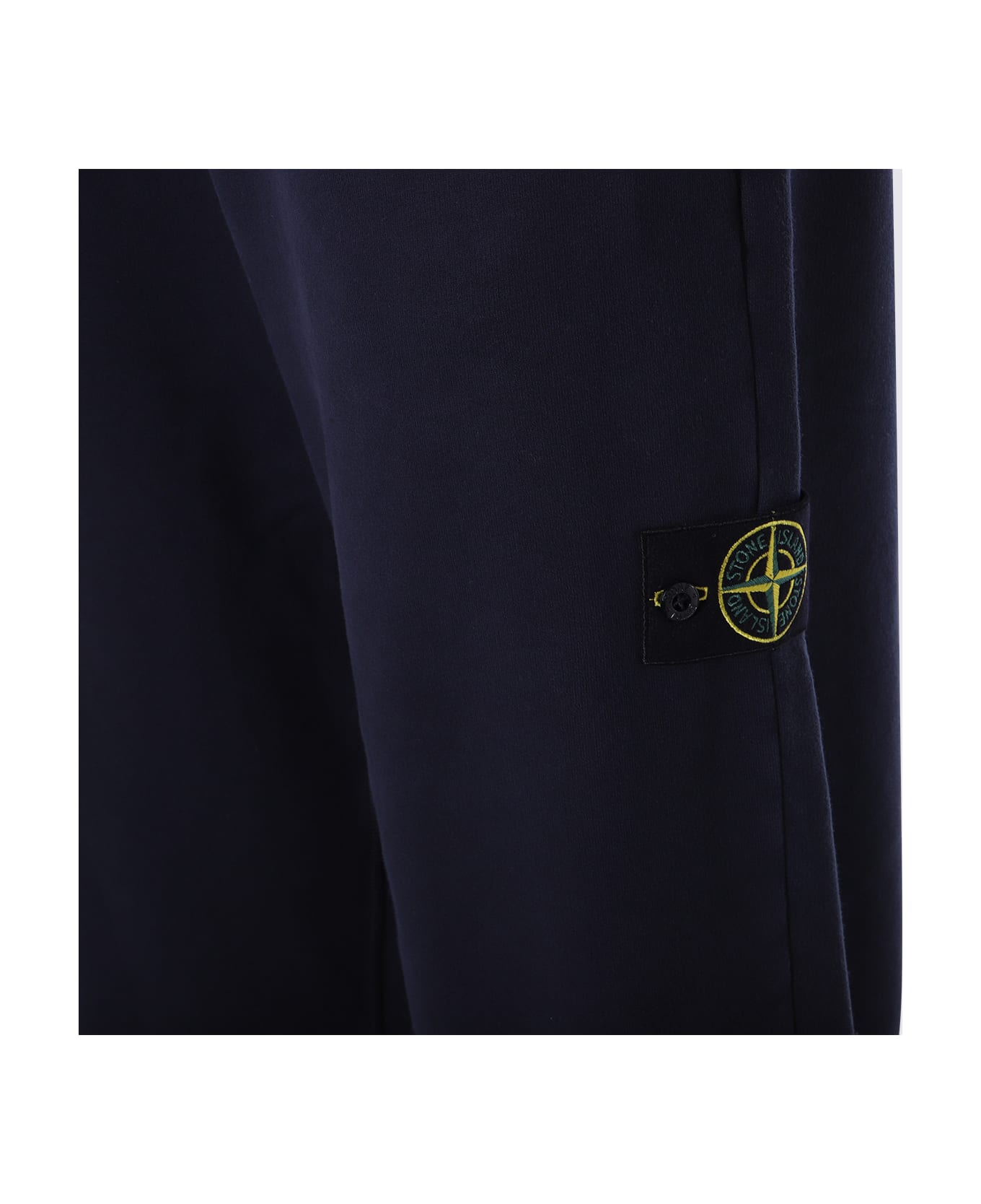 Stone Island Blue Cotton Pants - Blue