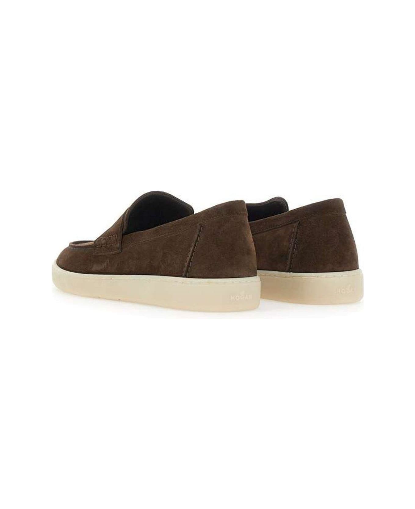 Hogan Slip On Loafers - Coconut