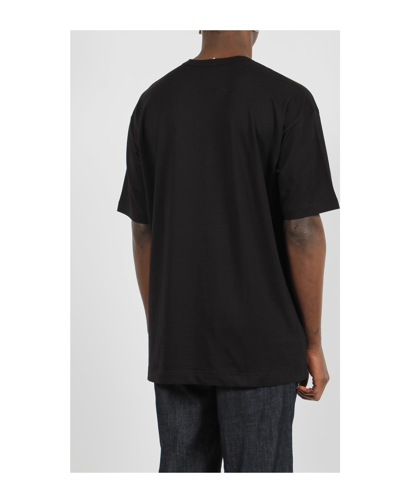 Comme des Garçons Shirt Jersey Cotton Basic T-shirt - Black