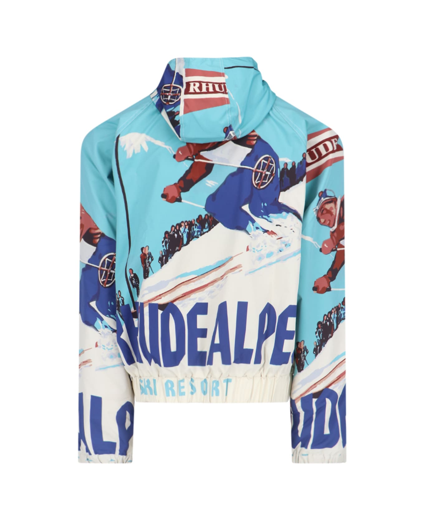 Rhude Technical Hooded Jacket - Light Blue