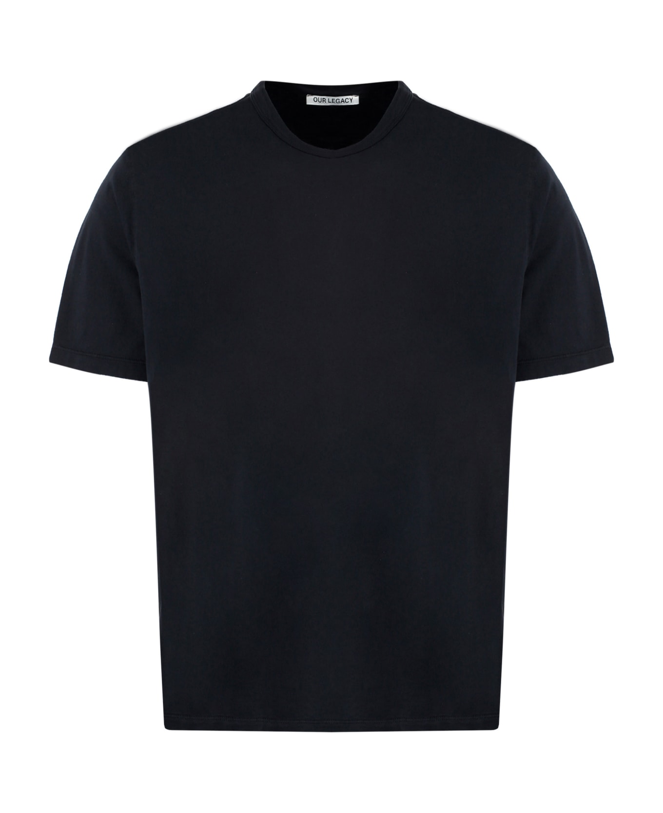 Our Legacy New Box Cotton Crew-neck T-shirt - black