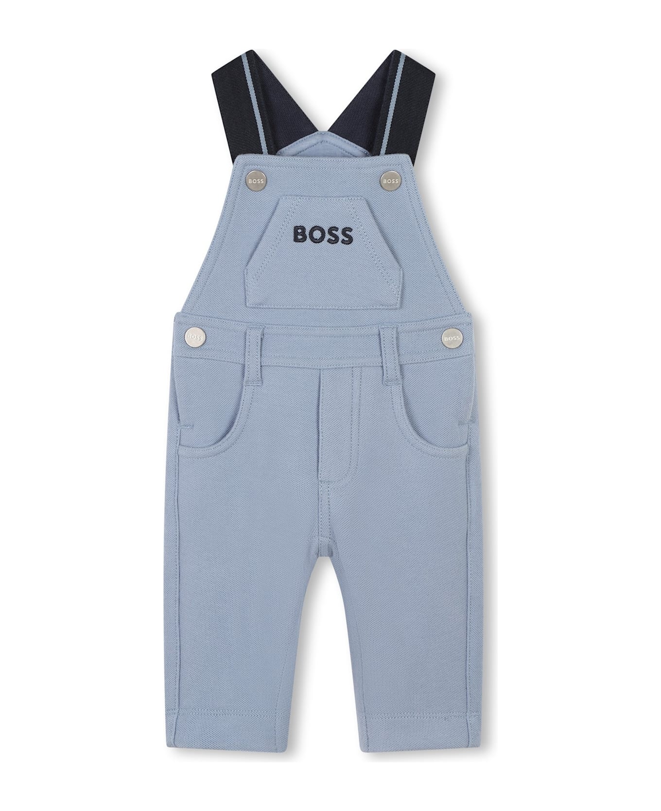 Hugo Boss Salopette Con Ricamo - Light blue