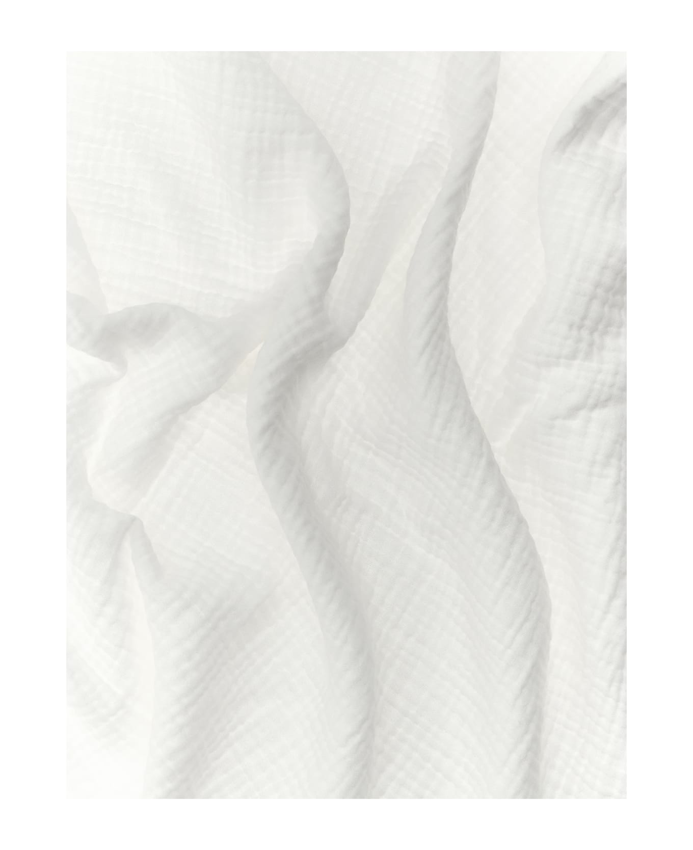Burberry Muslin Cloth Check Detail - White