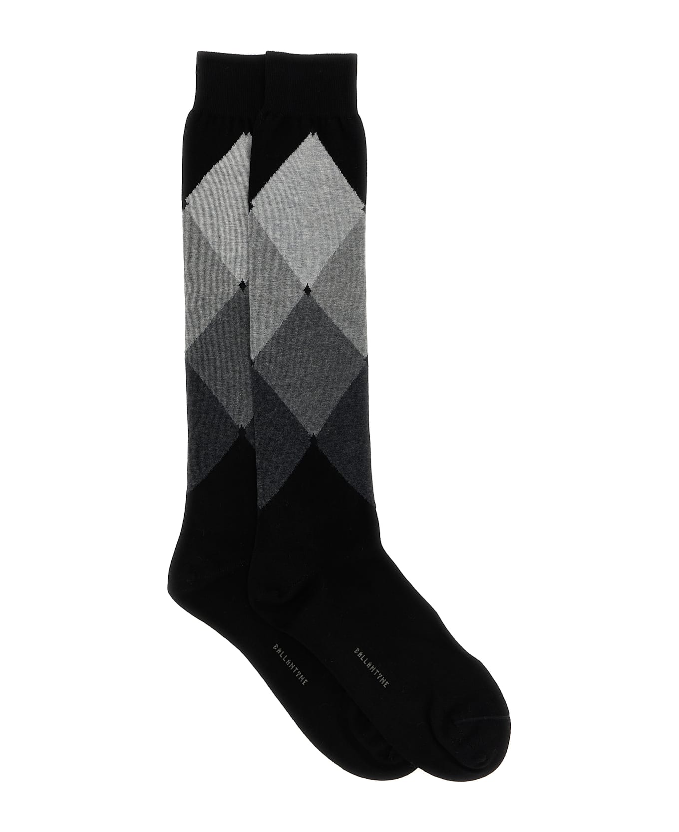 Ballantyne Diamond-shaped Socks - Black  