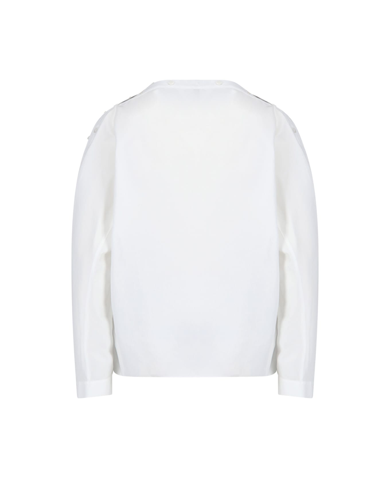 Alaia Button Detail Blouse - White