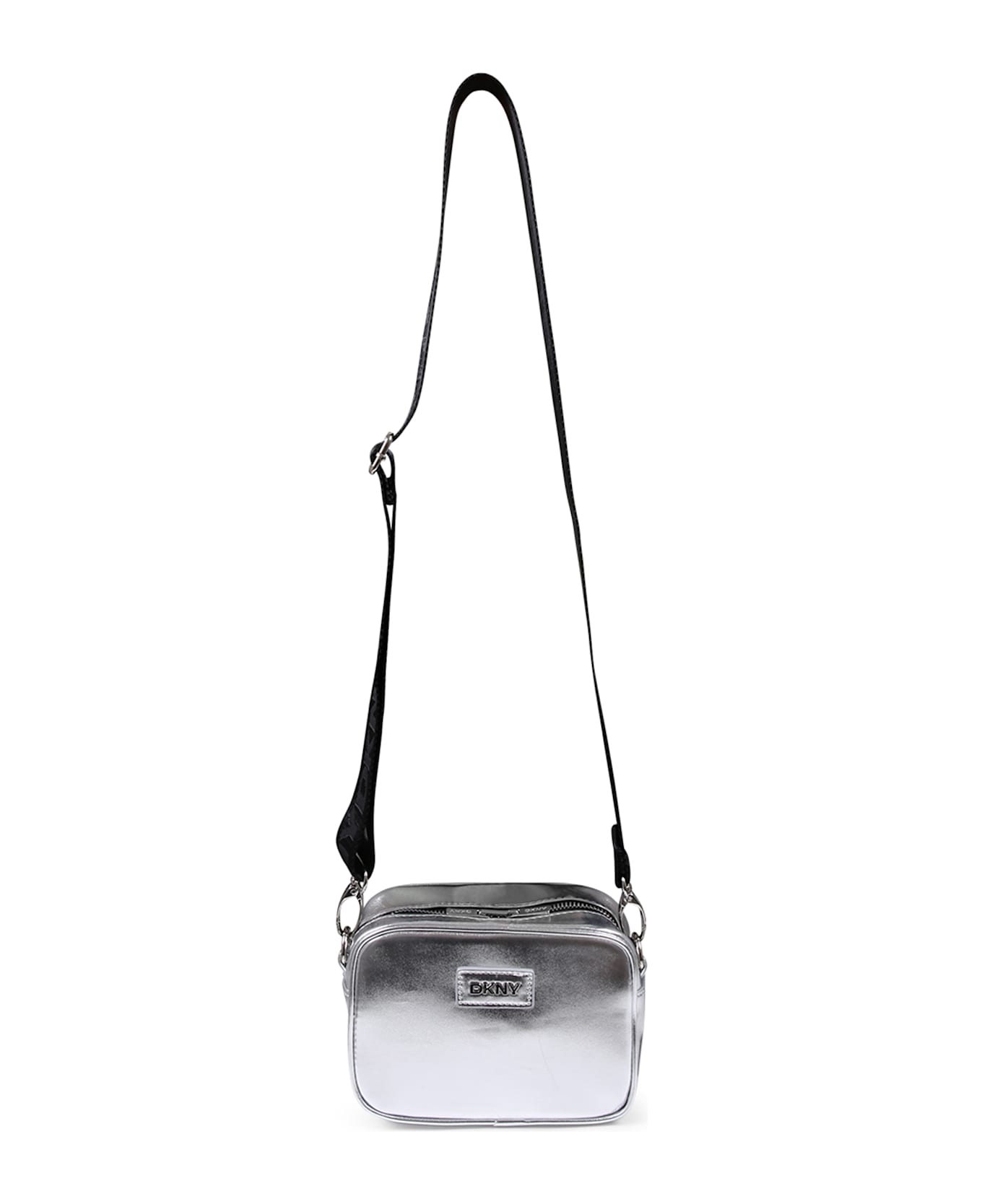 DKNY Silver Bag For Girl With Logo - Silver