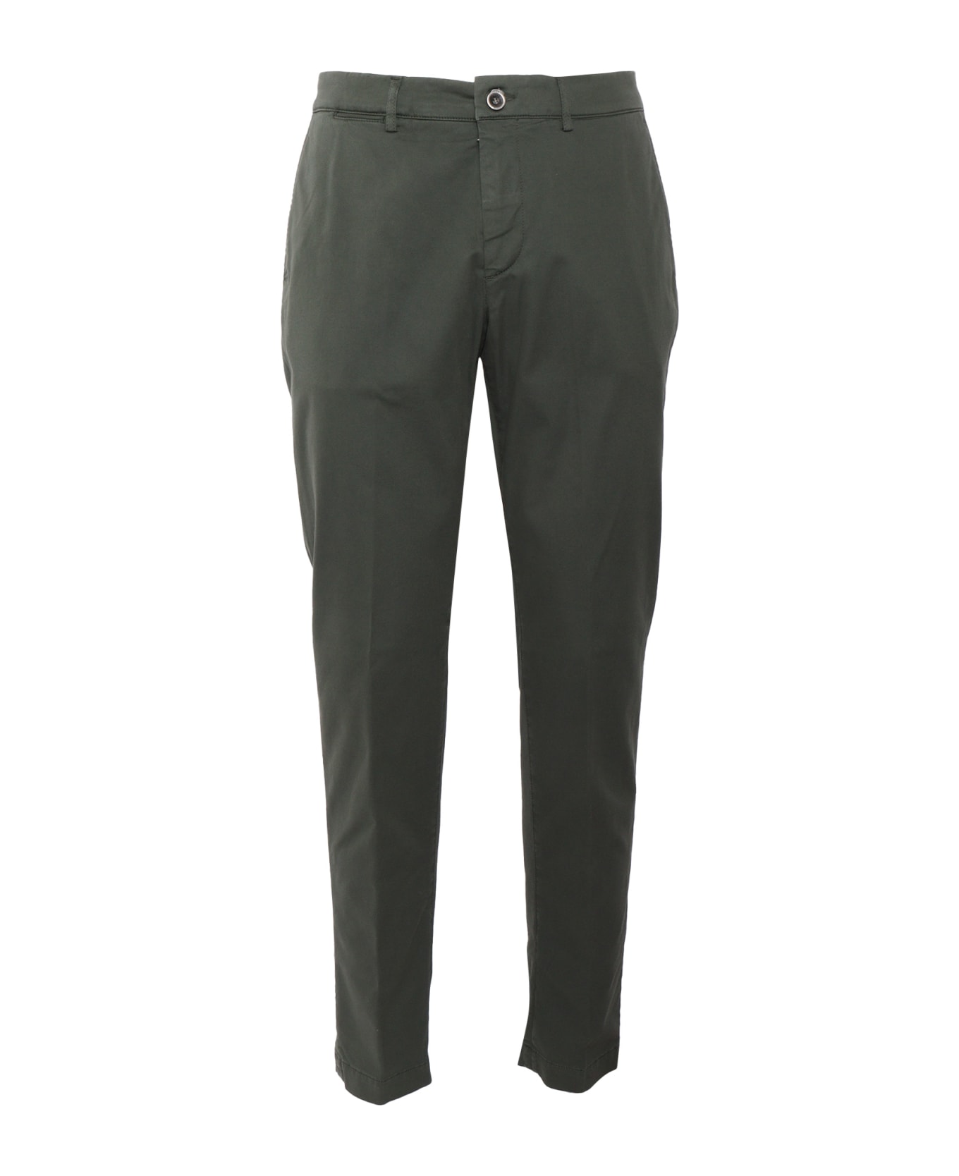 Peserico Olive Green Trousers - GREEN