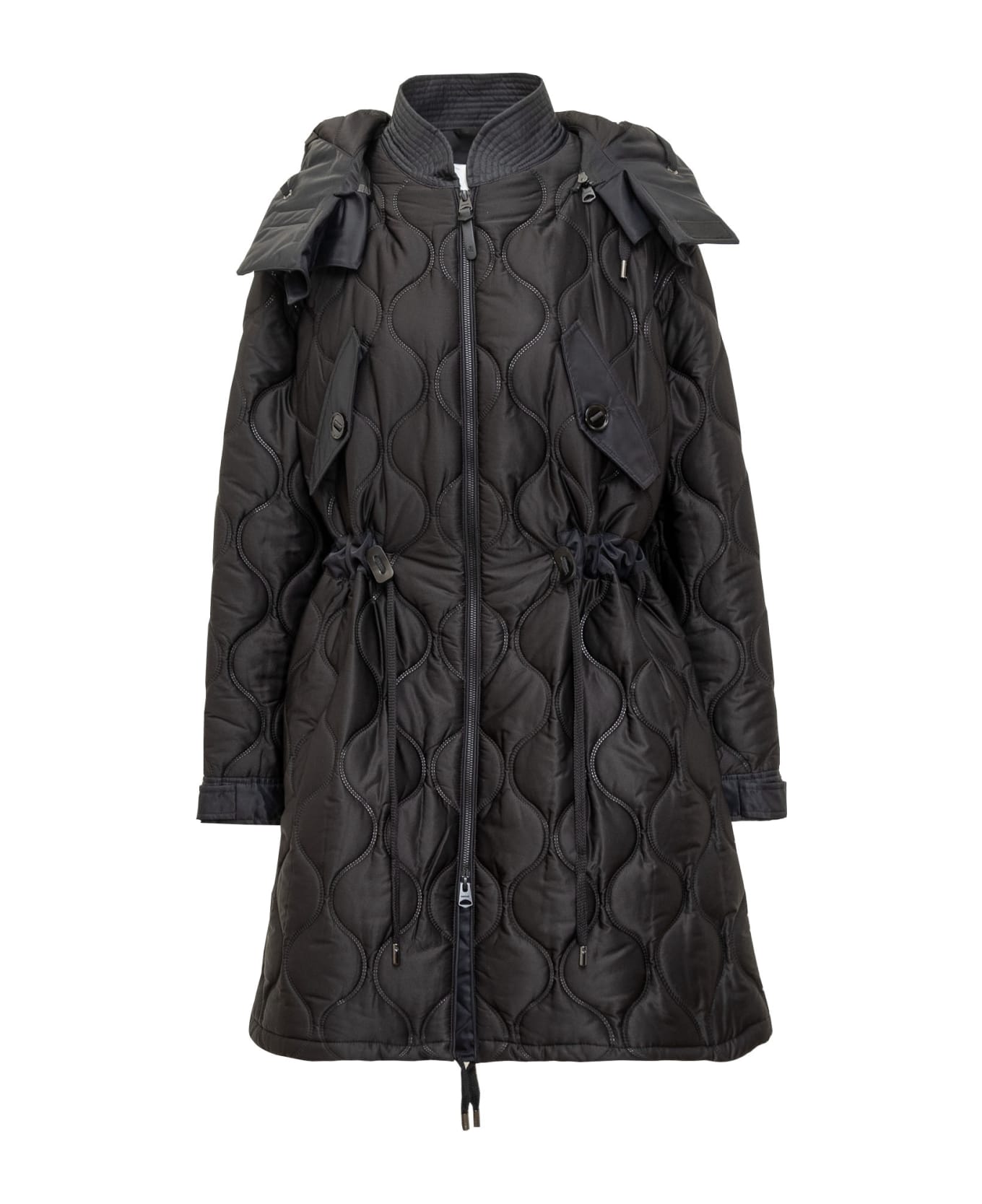 Mackage Quilted Jacket With Logo - BLACK コート