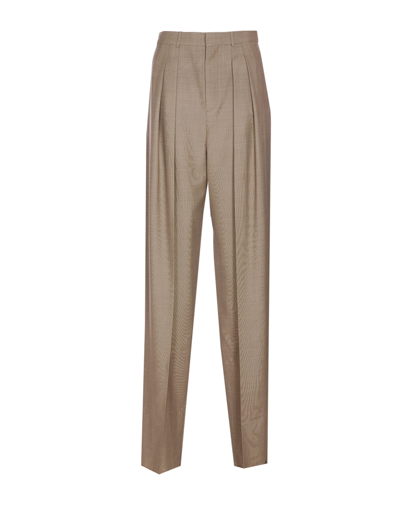 Wide-leg In Wool Caviar Pants - Thumbnail 2
