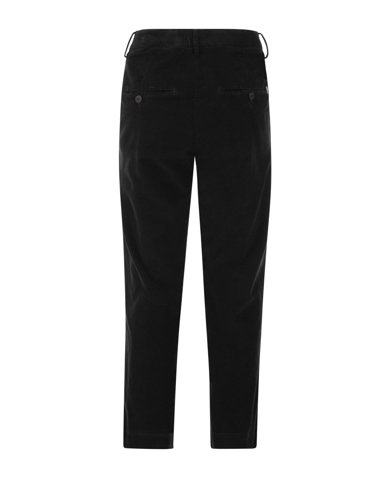 Dondup Nima - Loose Velvet Trousers - Black