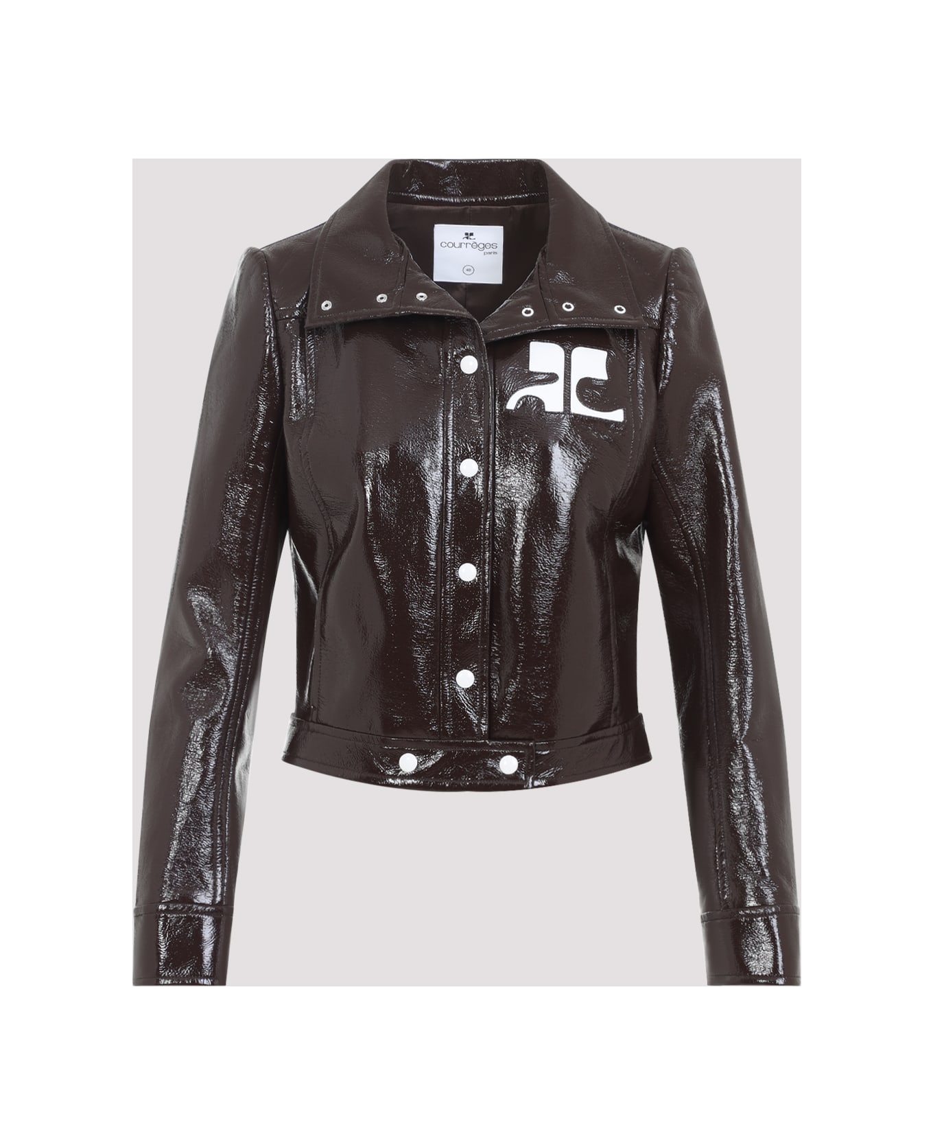 Courrèges Vinyl Jacket - Chocolate