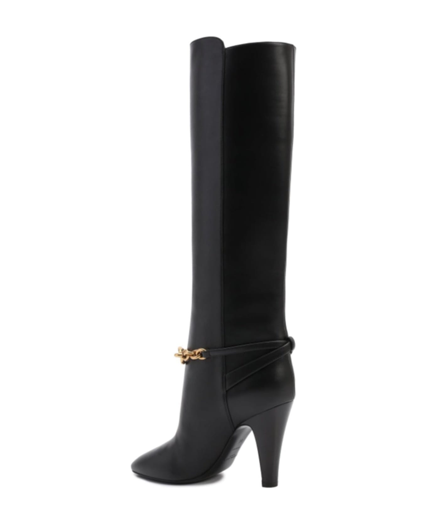 Saint Laurent Leather Boots - Black