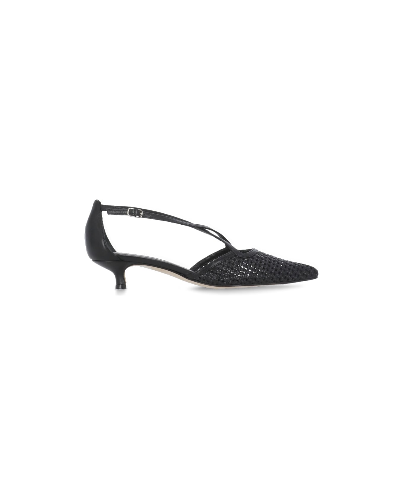 The Seller Leather Heeled Shoe - Black