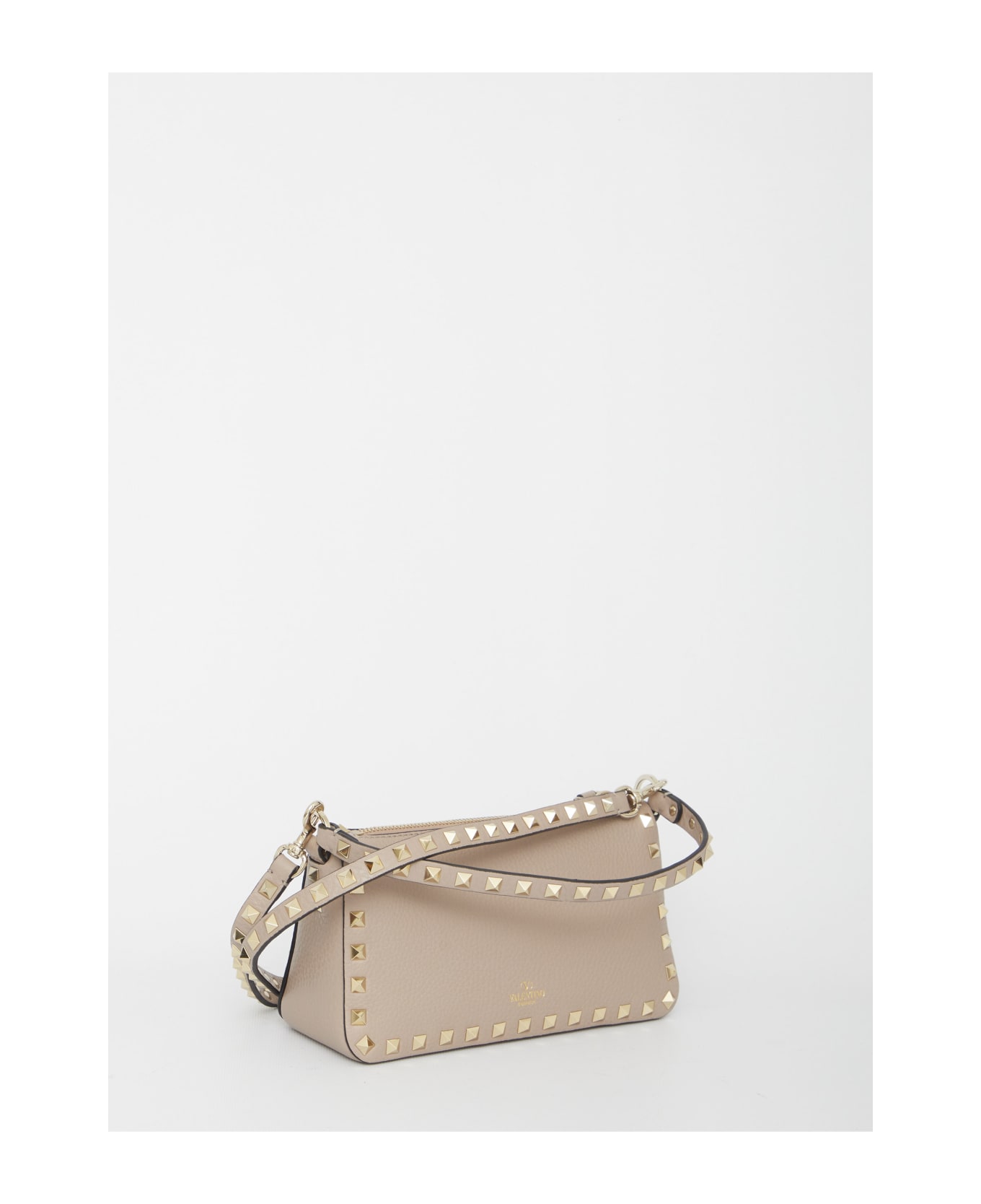 Valentino Garavani Rockstud Small Shoulder Bag - Powder