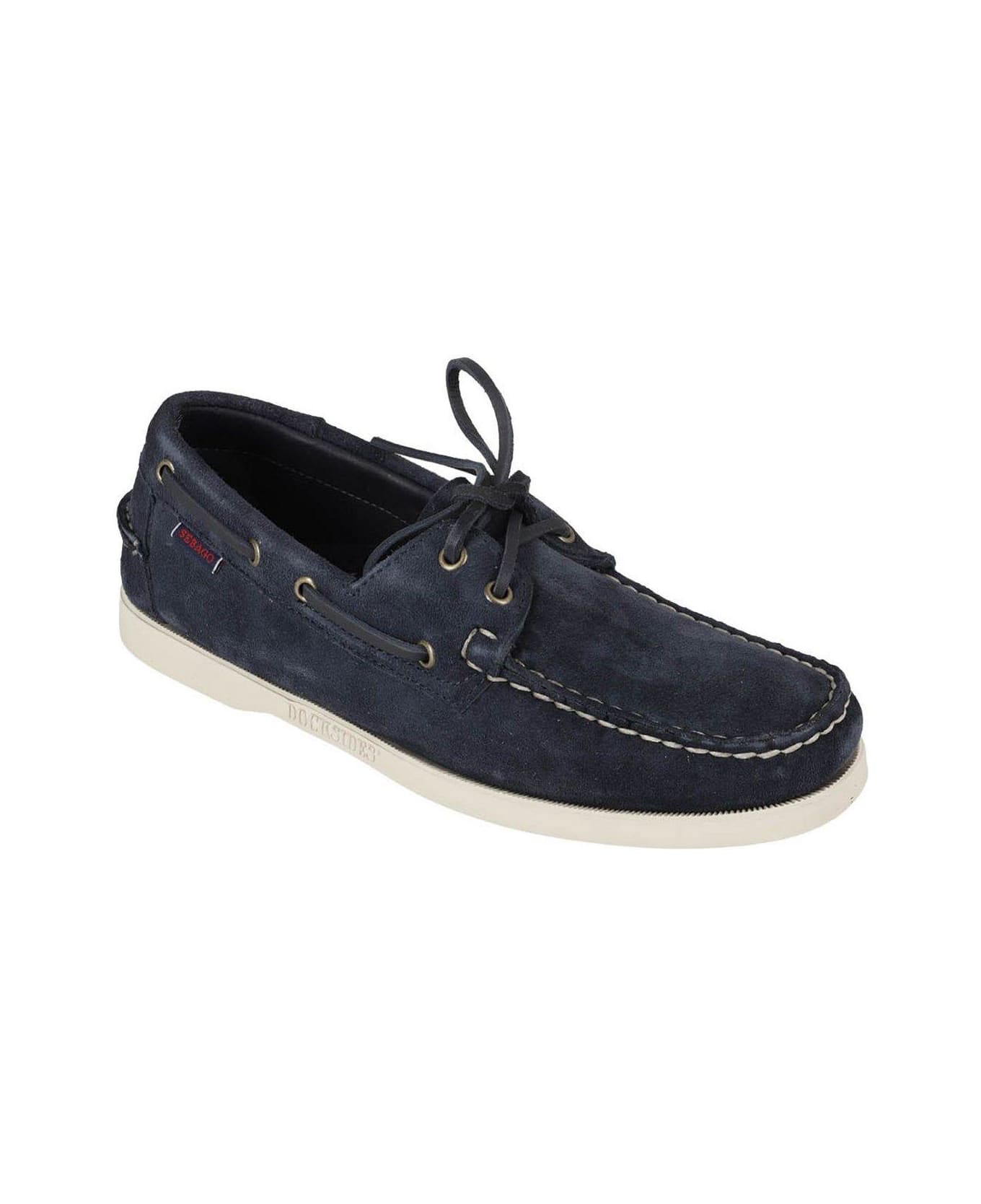 Sebago Lace-up Round Toe Boat Shoes - Blue Navy ローファー＆デッキシューズ