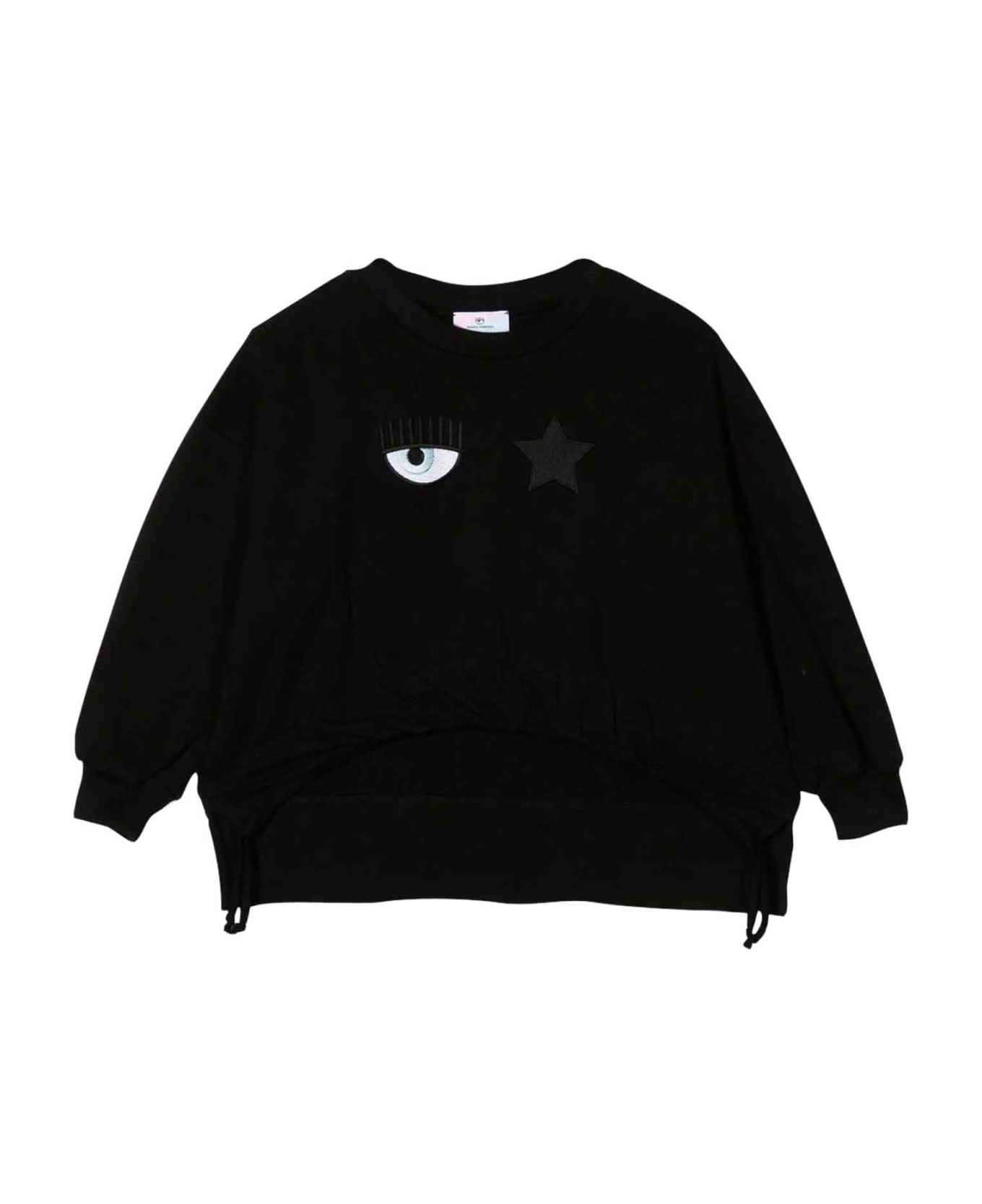 Chiara Ferragni Black Sweatshirt Girl - BLACK