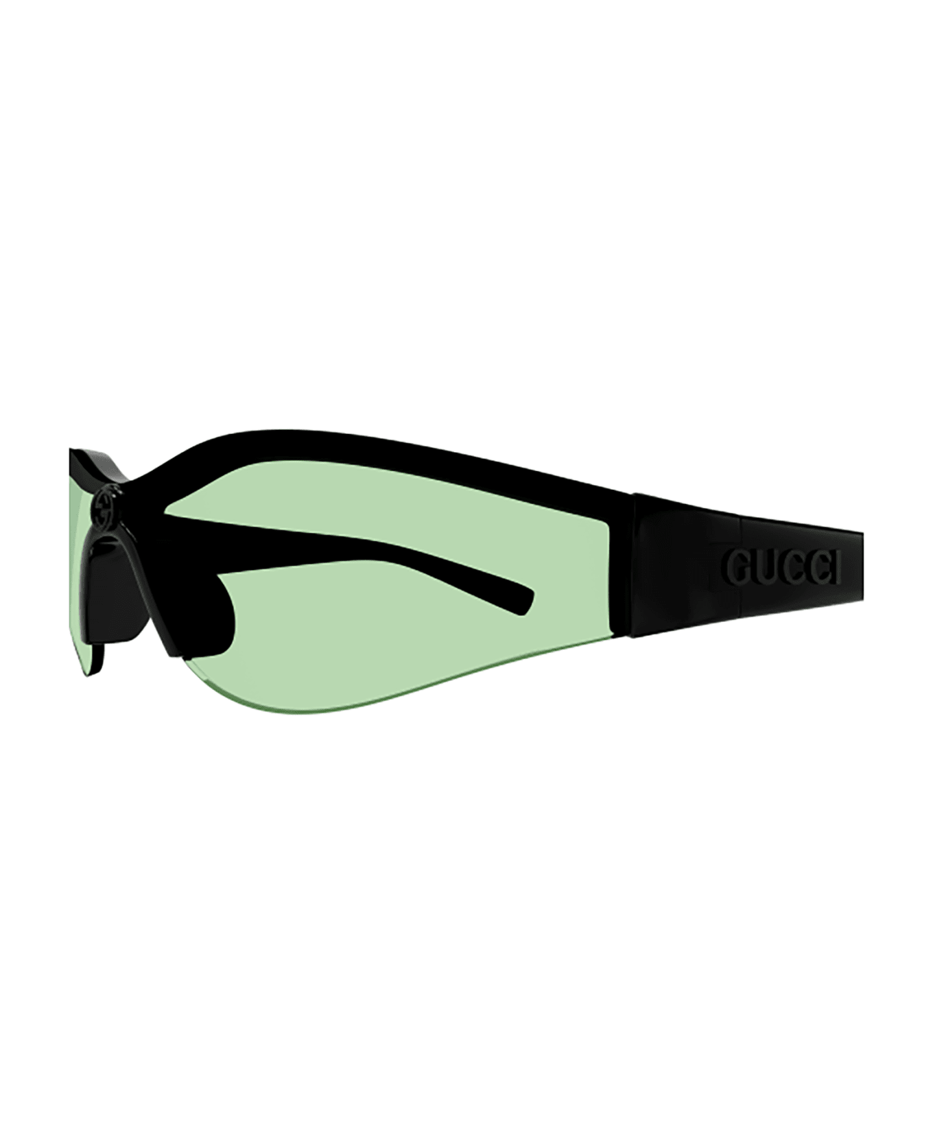 Gucci Eyewear GG1651S Sunglasses - Black Black Green サングラス