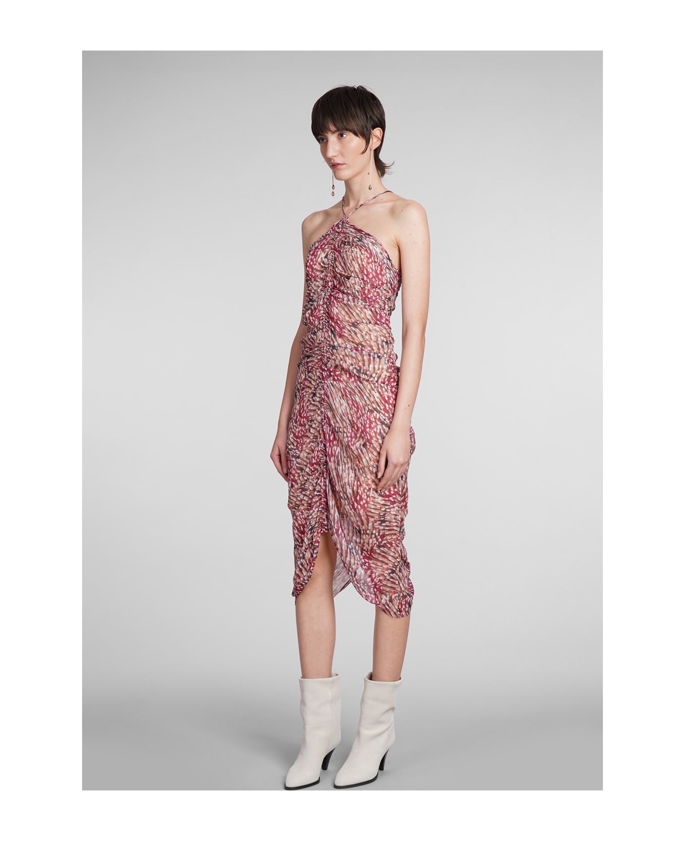 Marant Étoile Valdi Dress In Fuxia Viscose - fuxia