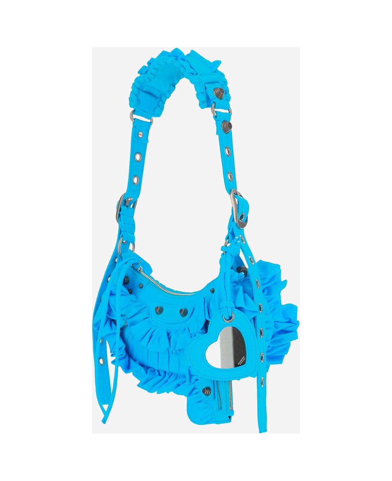 Balenciaga Le Cagole Ruffle Shoulder Bag - Clear Blue ショルダーバッグ
