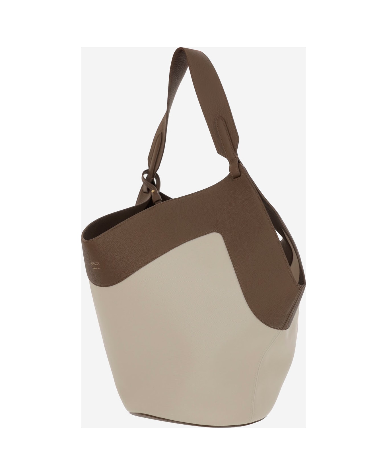 Khaite Medium Lotus Tote - CREAM / DARK OLIVE