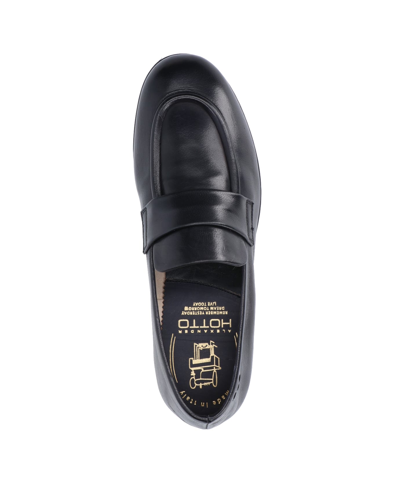 Alexander Hotto Leather Loafers - Black   ローファー＆デッキシューズ