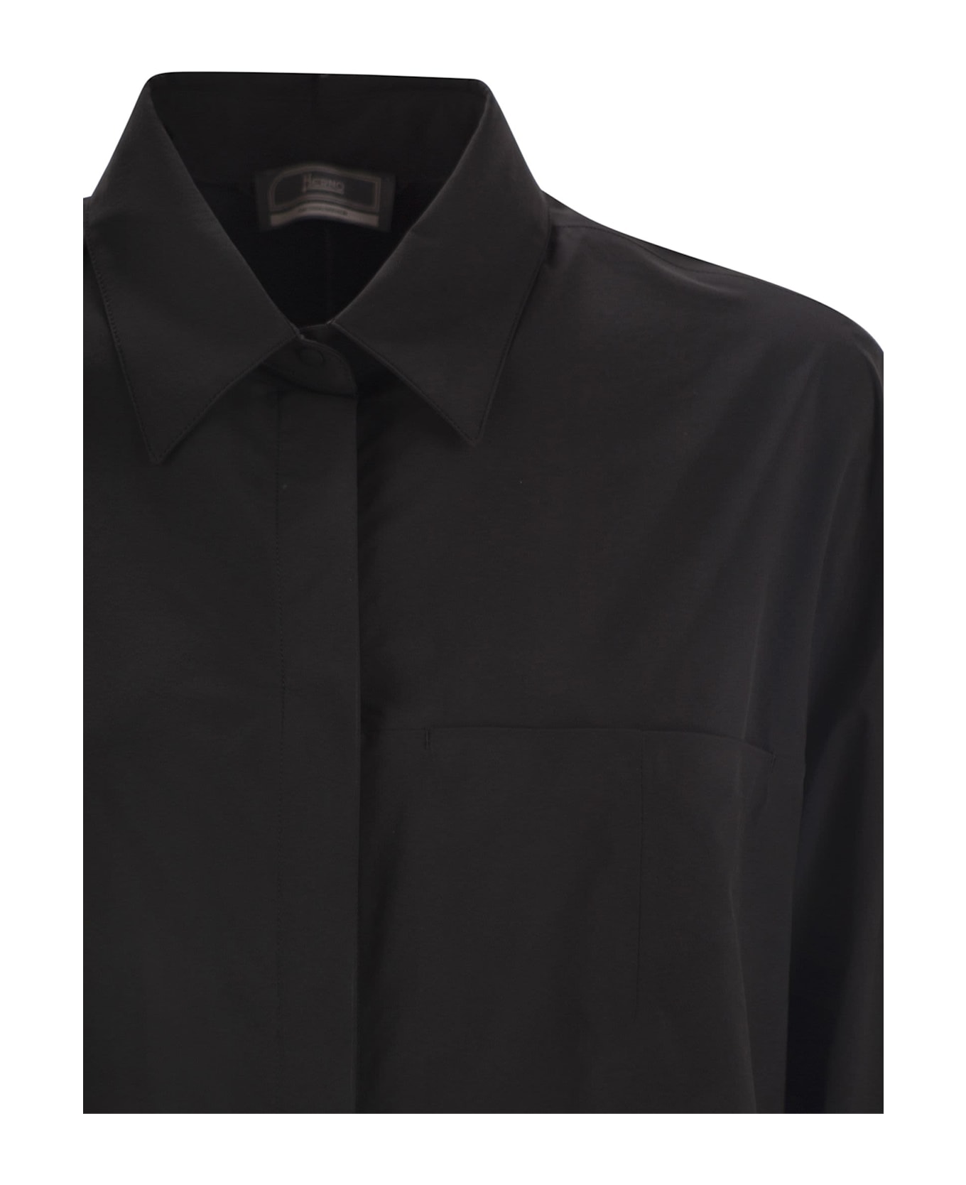 Herno Stretch Tech Shirt - Black