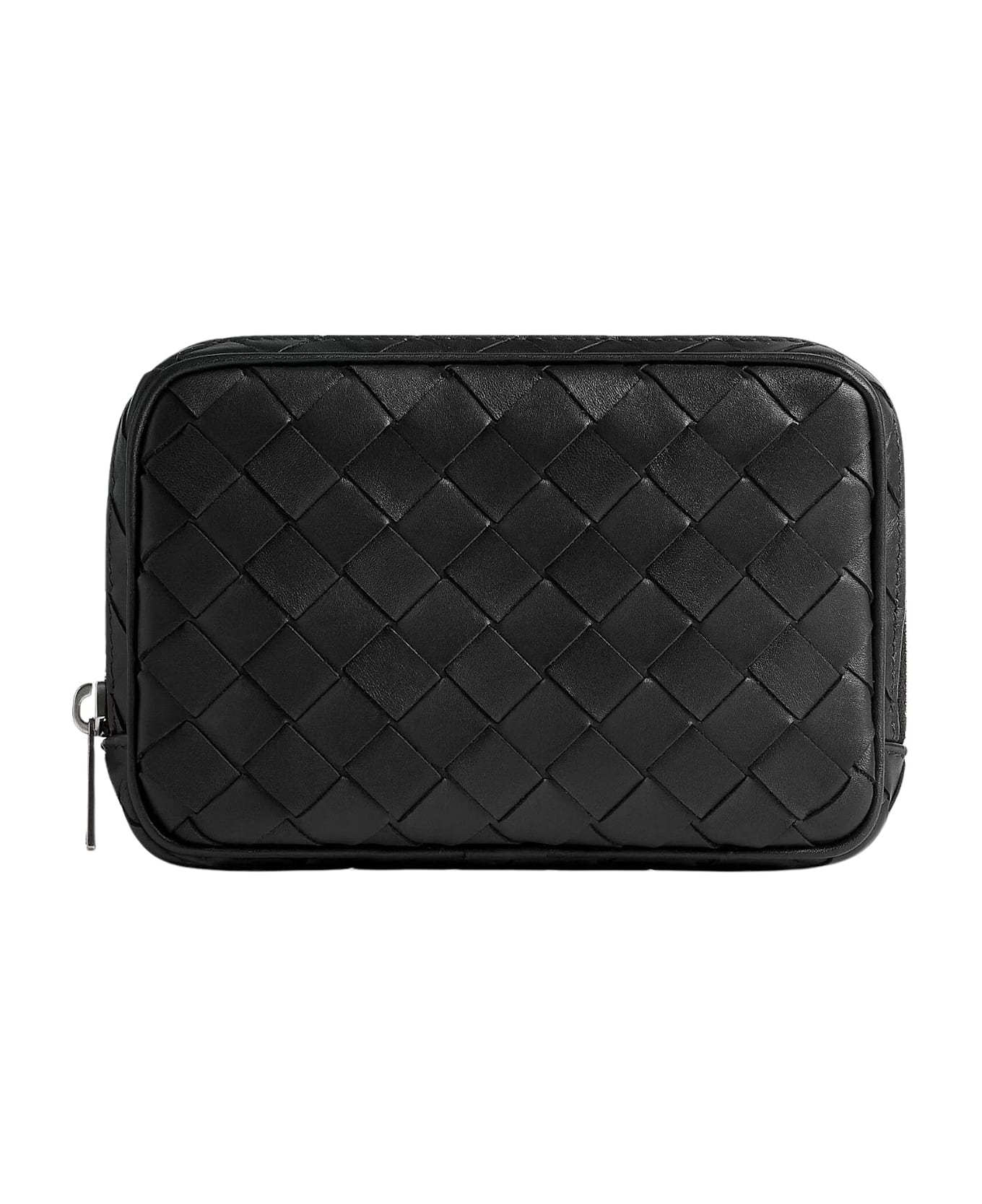 Bottega Veneta Small Woven Organizer - Black