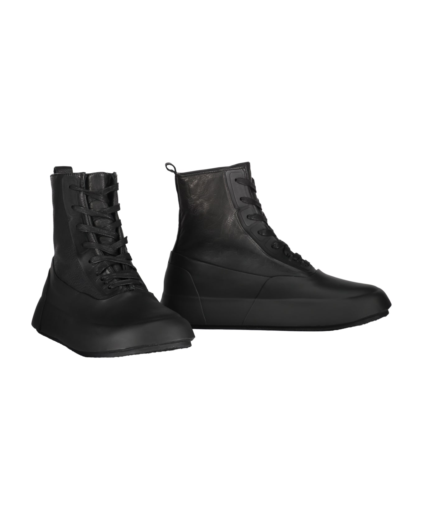 AMBUSH Leather High-top Sneakers - black
