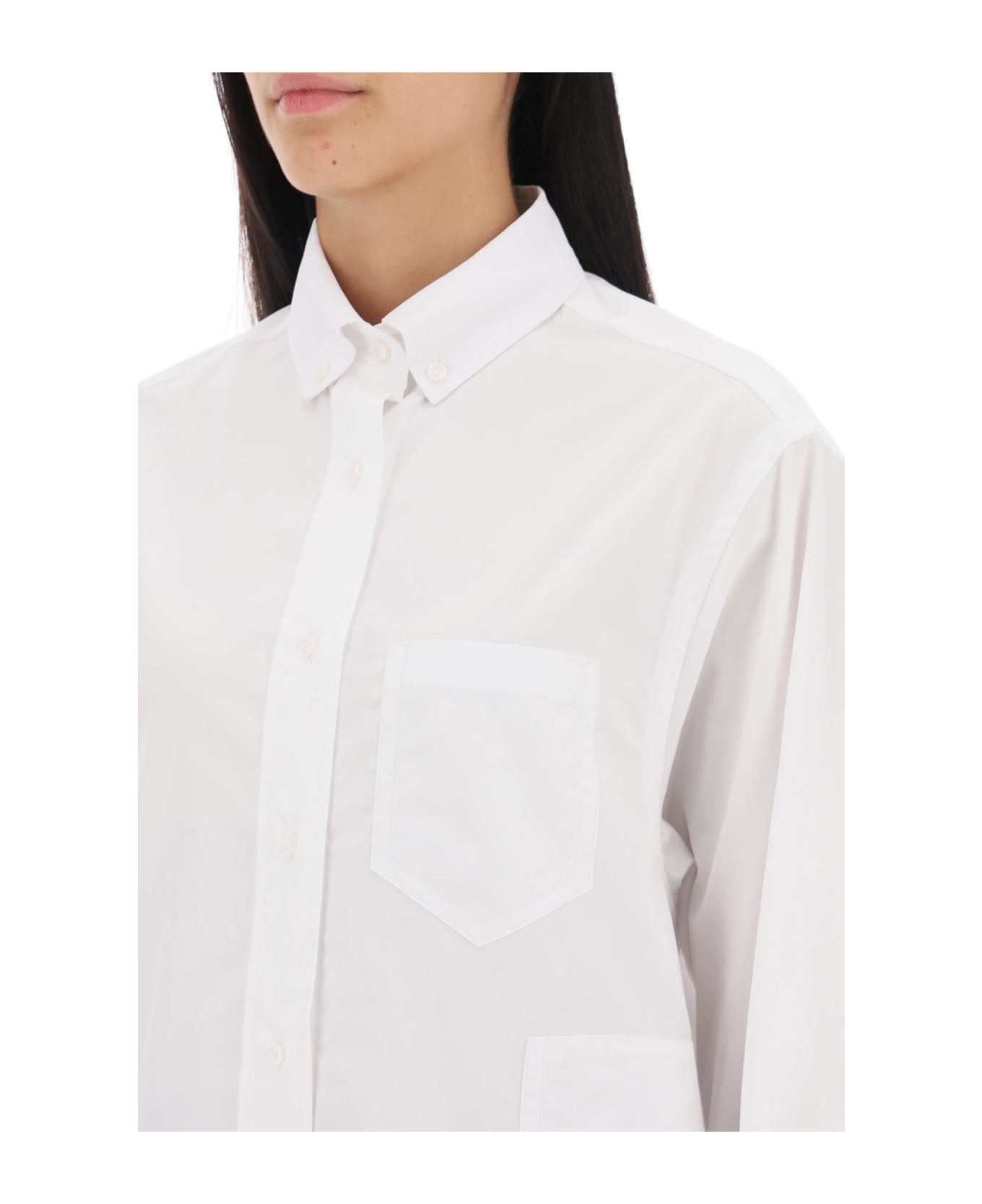 Saks Potts William Poplin Shirt - WHITE (White)