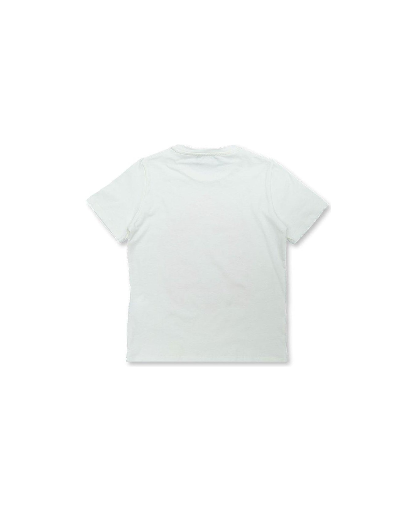 Versace Cartouche-printed Crewneck T-shirt - Bianco