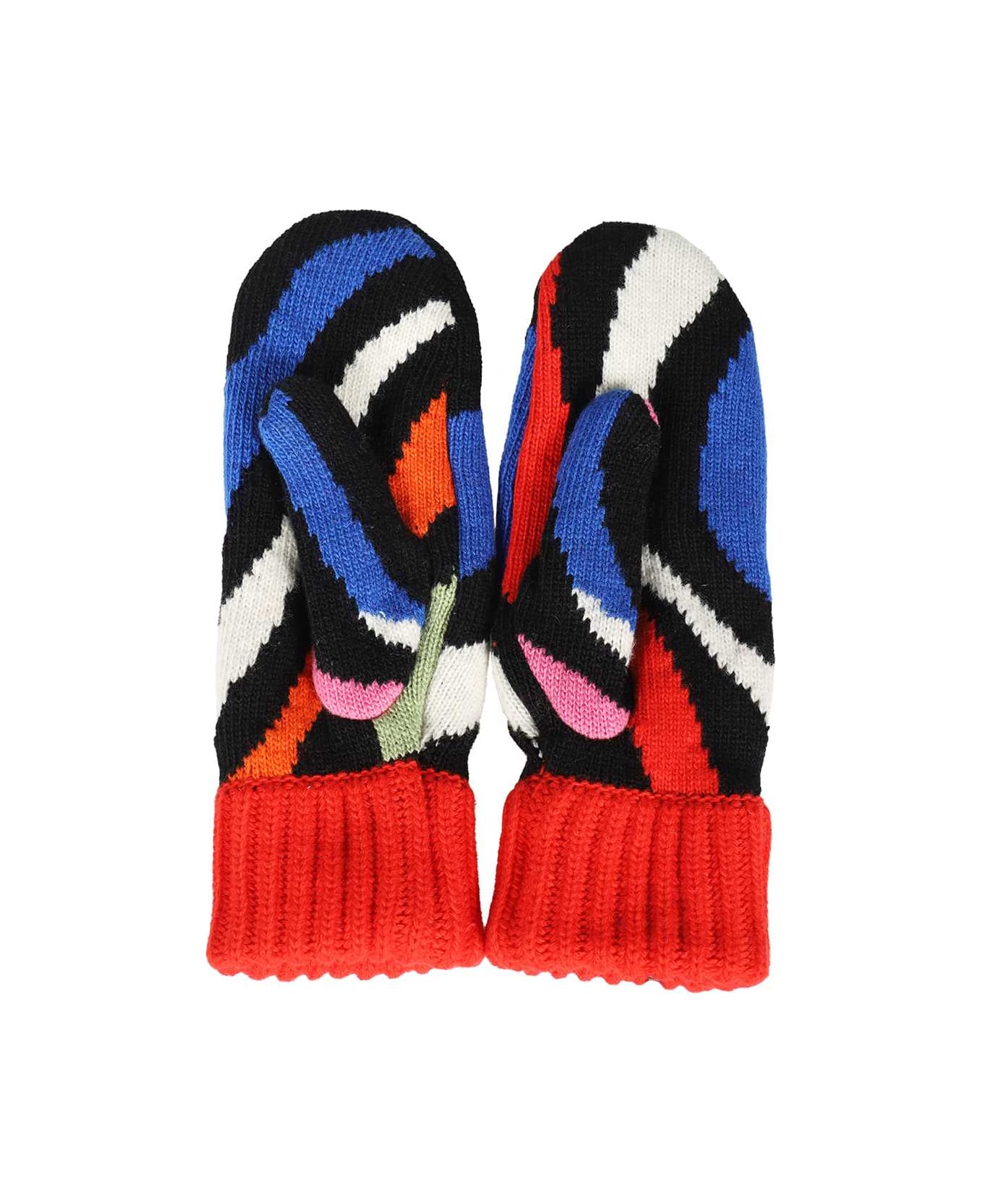 Pucci Wool Gloves - red