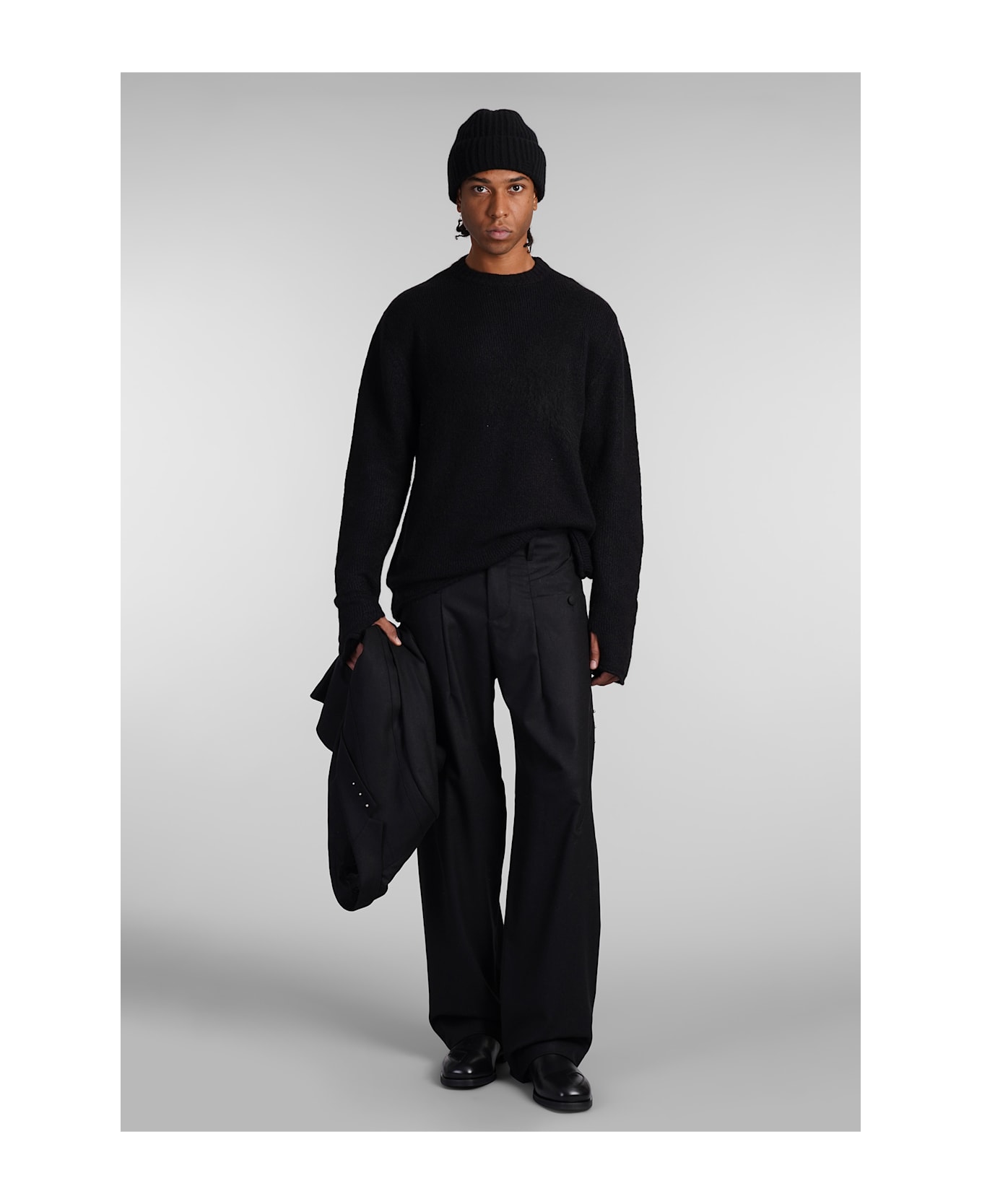 J.L-A.L Stave Knit Knitwear In Black Wool | italist, ALWAYS LIKE A