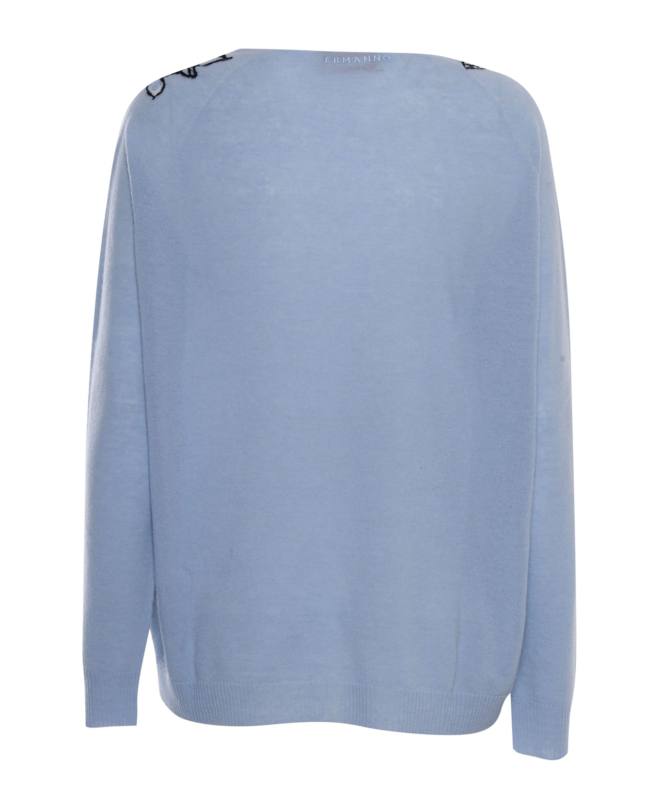 Ermanno Ermanno Scervino V Neck T-shirt - LIGHT BLUE