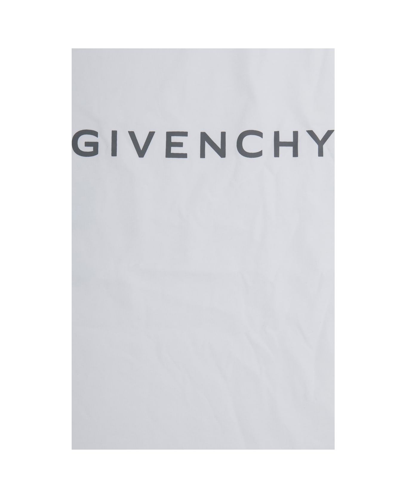 Givenchy White T-shirt With Logo Lettering On The Front In Cotton Boy - White