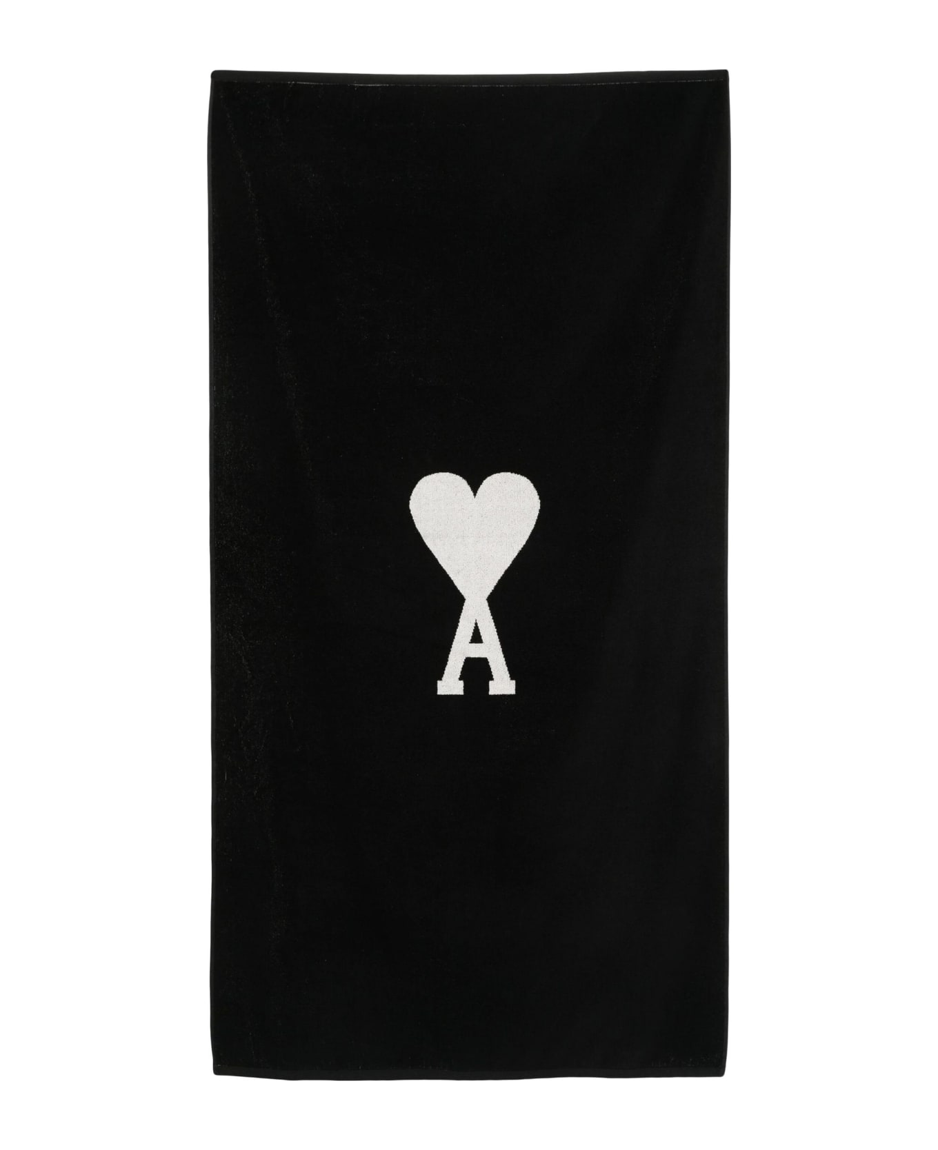 Ami Alexandre Mattiussi Ami De Coeur Cotton Towel - Black