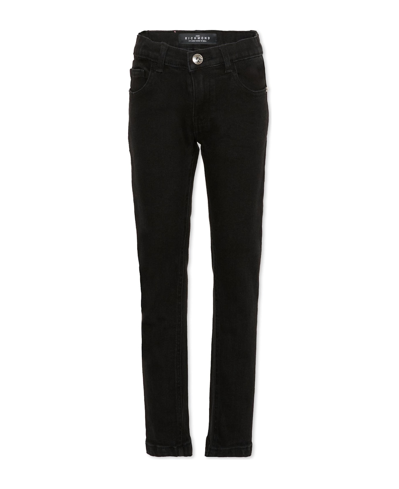 Richmond Black Jeans For Girl With Logo - Black