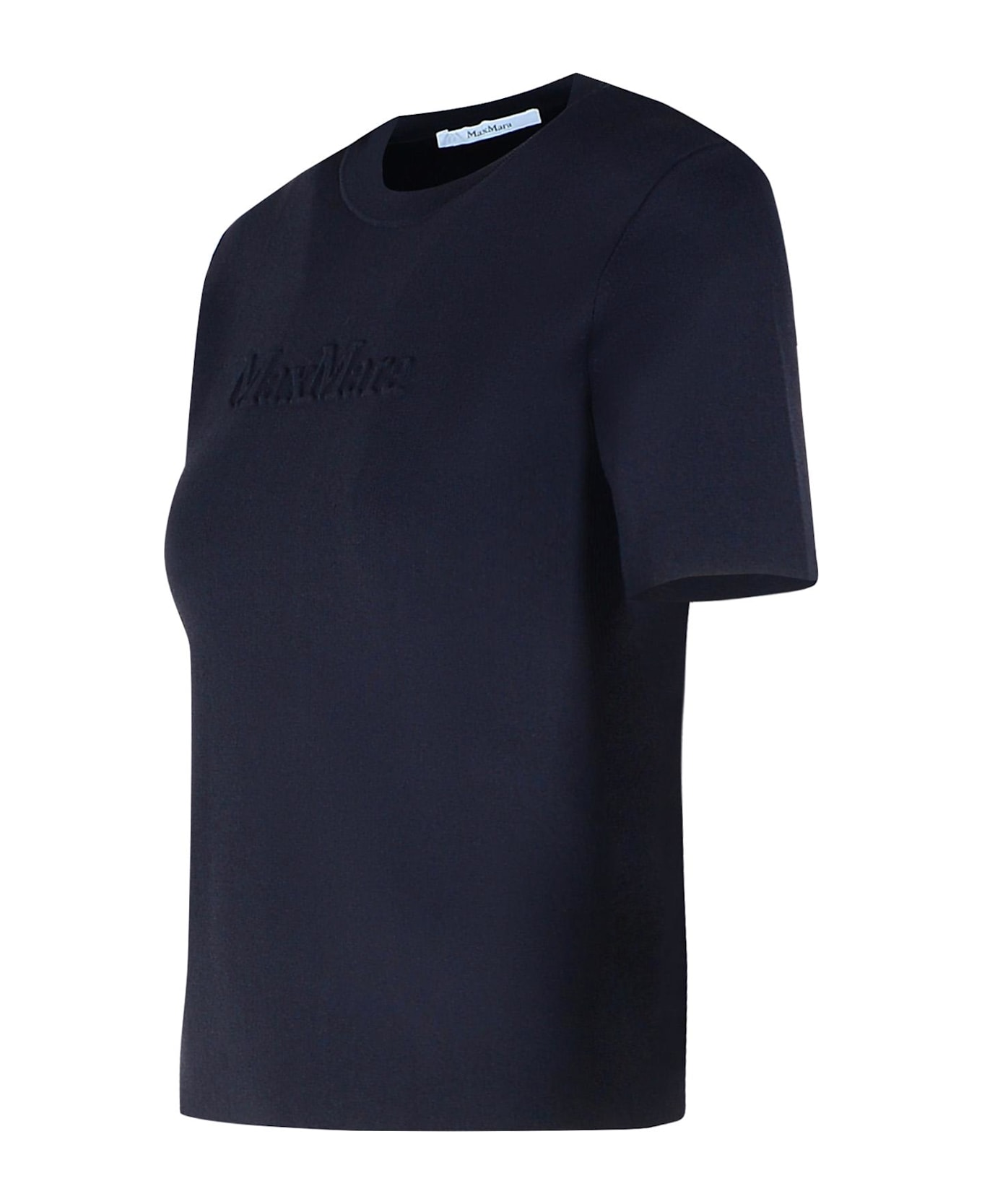Max Mara 
segale
 Black Viscose Blend T-shirt - Blue