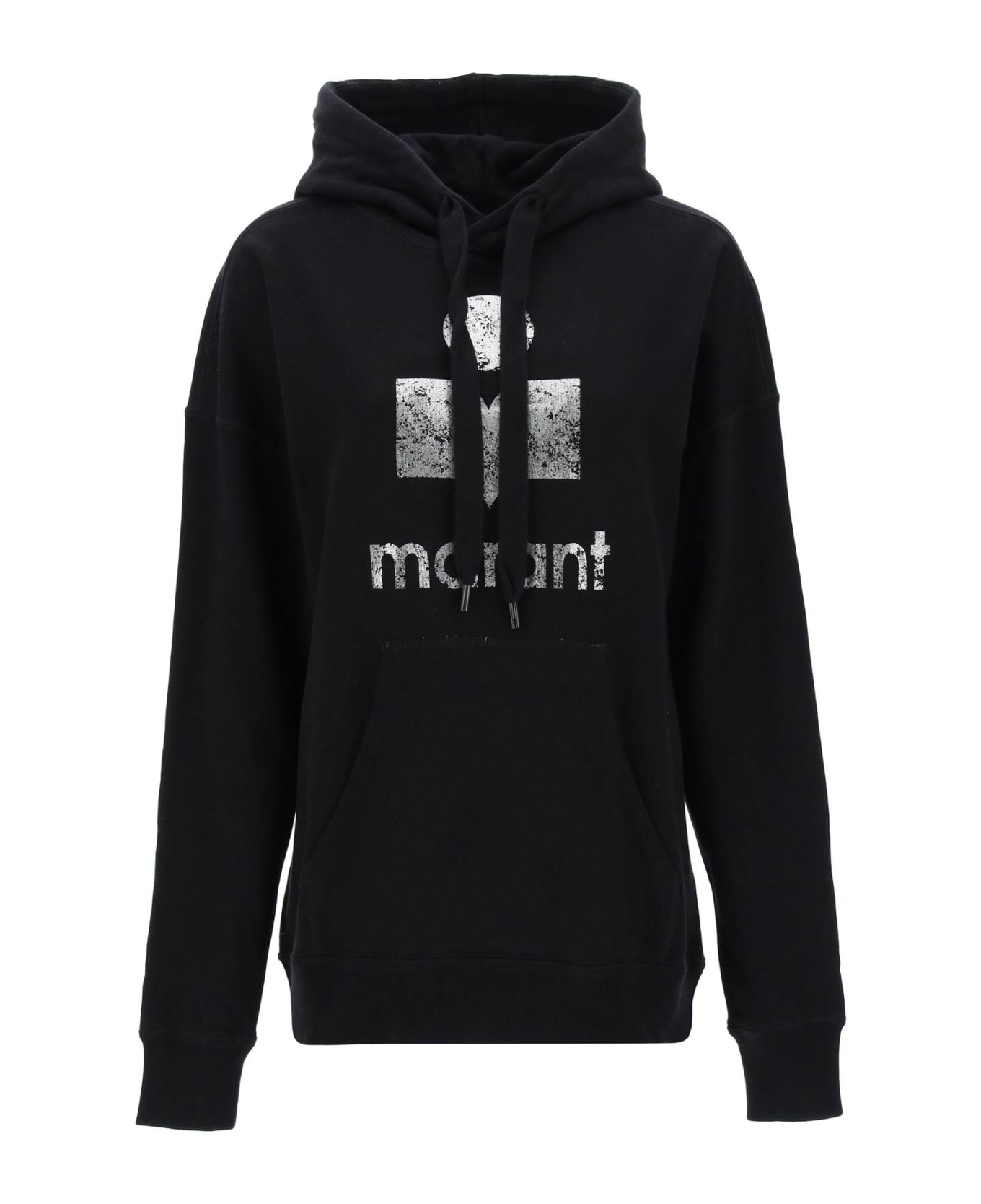 Marant Étoile Mansel Sweatshirt With Metallic Logo - BLACK (Black)