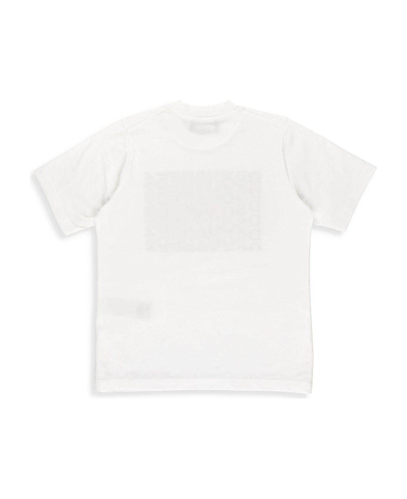 Dsquared2 Logo Printed Crewneck T-shirt - WHITE