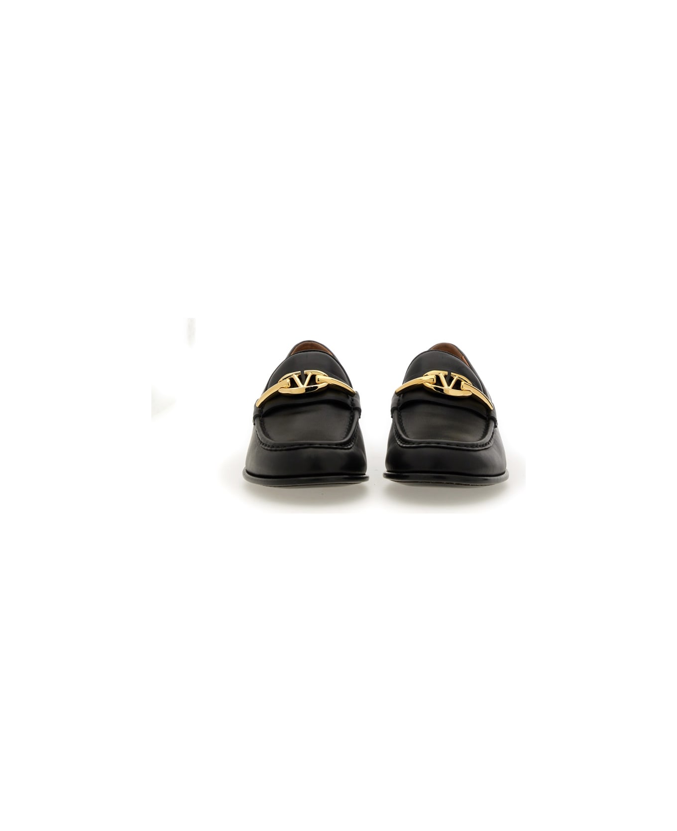 Valentino Garavani Moccasin Vlogo The Bold Edition - BLACK