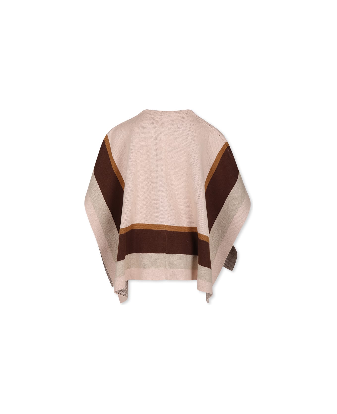 Chloé Pink Cape For Girl With Logo - Rosa antico