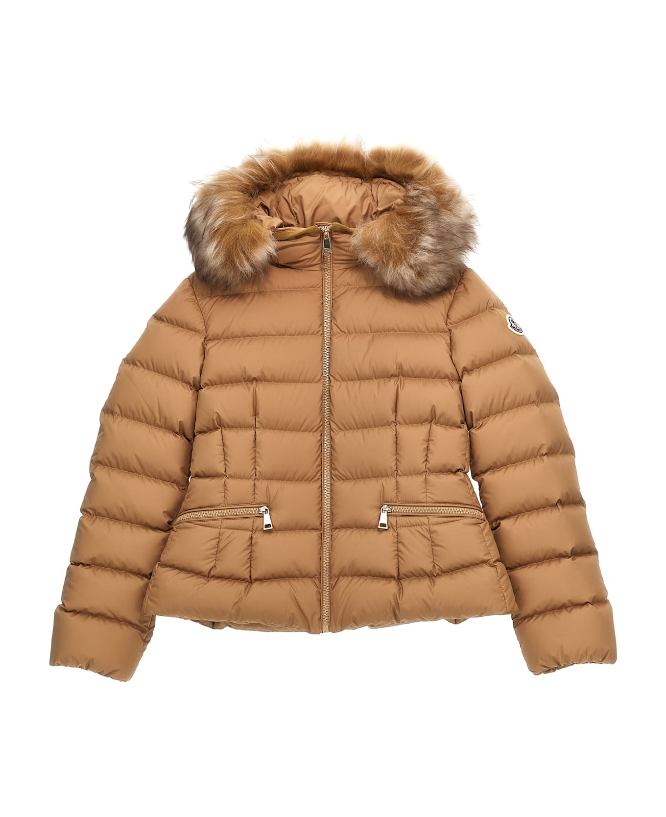 Moncler 'boedette' Down Jacket - Beige コート＆ジャケット