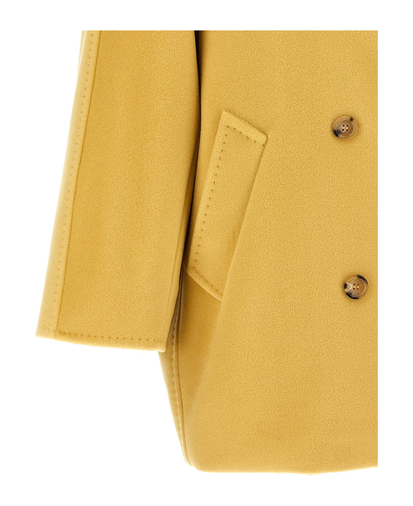 Max Mara 
101801 Icon Coat
 Coat - Yellow