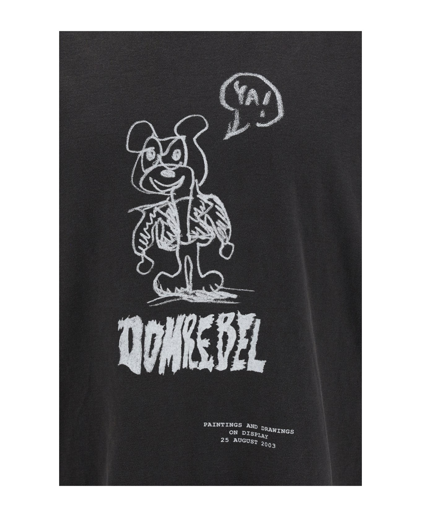 Dom Rebel Comic T-shirt - Faded Black
