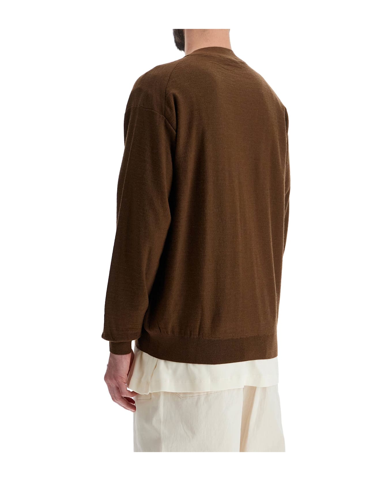 Lemaire Neckline Cardigan - HAZELNUTBROWN