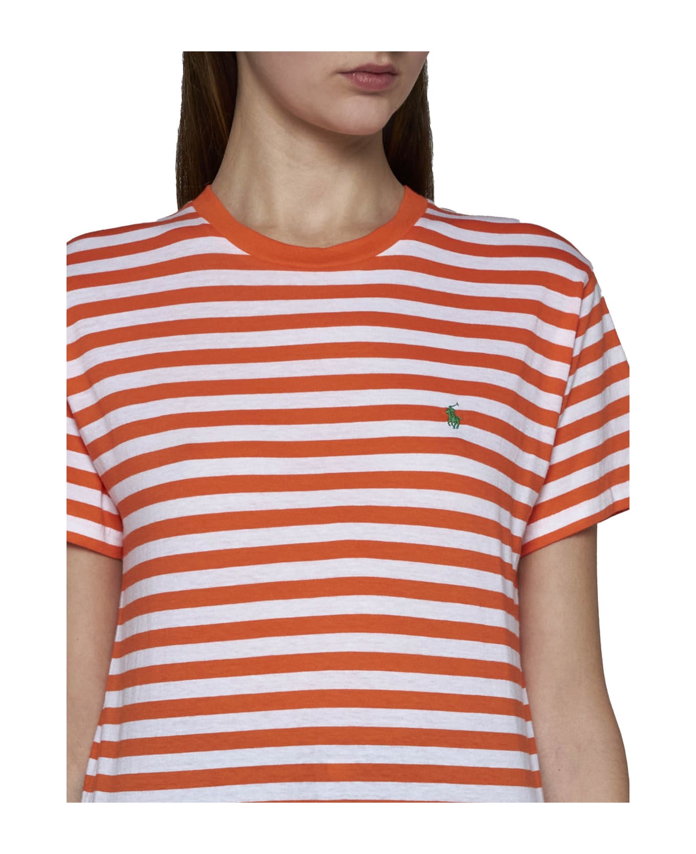 Polo Ralph Lauren T-Shirt - Orange/white