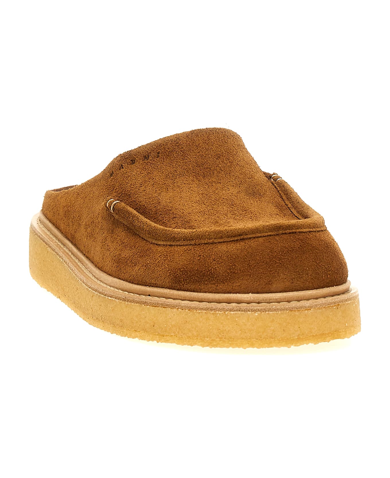 Marni Suede Sabot - Brown